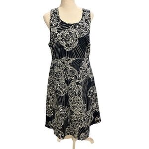 Pea in a Pod Navy Embroidered Sleeveless dress size medium maternity